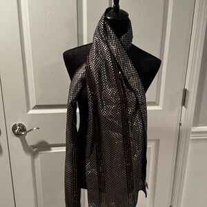 Sparkle scarf in silver and gold
